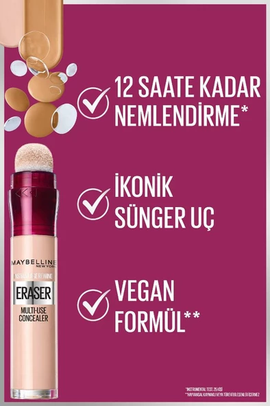 Maybelline New York Instant Anti Age Eraser Kapatıcı - 01 Light - 3