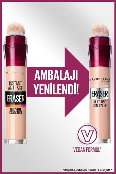 Maybelline New York Instant Anti Age Eraser Kapatıcı - 01 Light - 6
