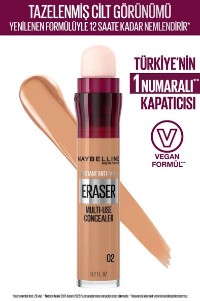 Maybelline New York Instant Anti Age Eraser Kapatıcı - 02 Nude