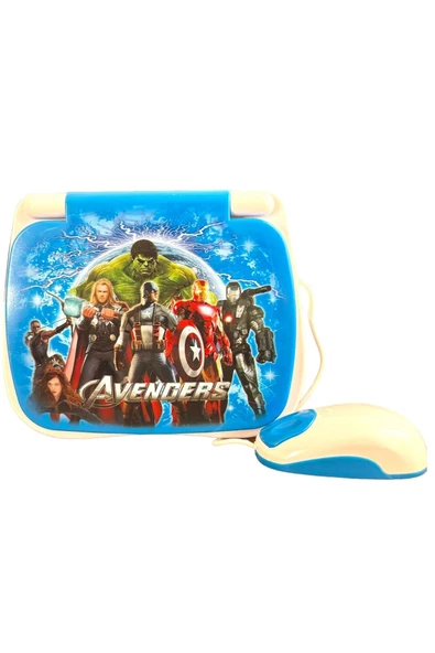 Oyuncak Laptop Aveengers HULK Bilgisayar Türkçe-İngilizce 100 Fonksiyonlu Eğitici Oyuncak - 3