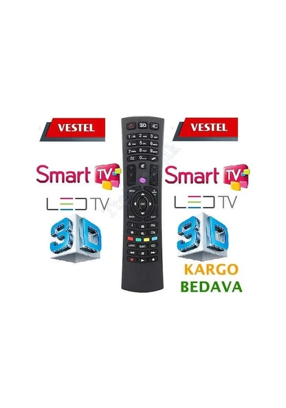 Vestel Rc4822 3D Smart Led Tv Kumanda