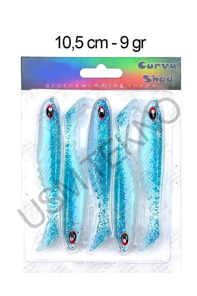 Silikon Balık Sasi Yem 5 Adet 10.5cm 9 Gr Rapala Lures Yapay Yem Turna Levrek Silikon Yem