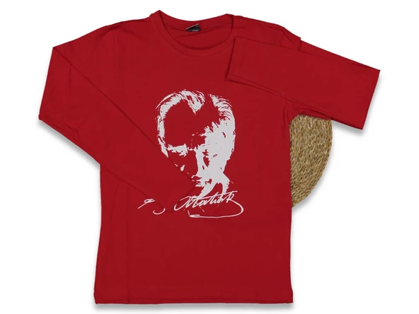 Çocuk  Atatürk Baskılı Uzun Kol Tişört BGL-ST03984 - Resim 4