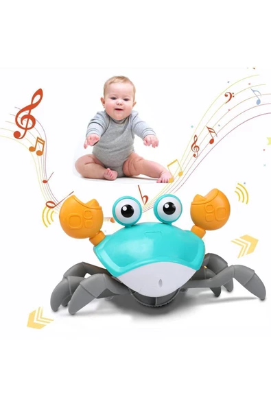 Emeklemeye Yardımcı Sensörlü Yengeç Şarjlı Oyuncak Mega YENGEÇ - 5