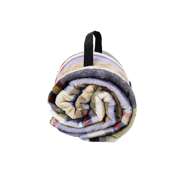 Peluş Polar Kamp Battaniyesi - Haki Ekose - Acil Durum Battaniye - Argeus Camp - 7