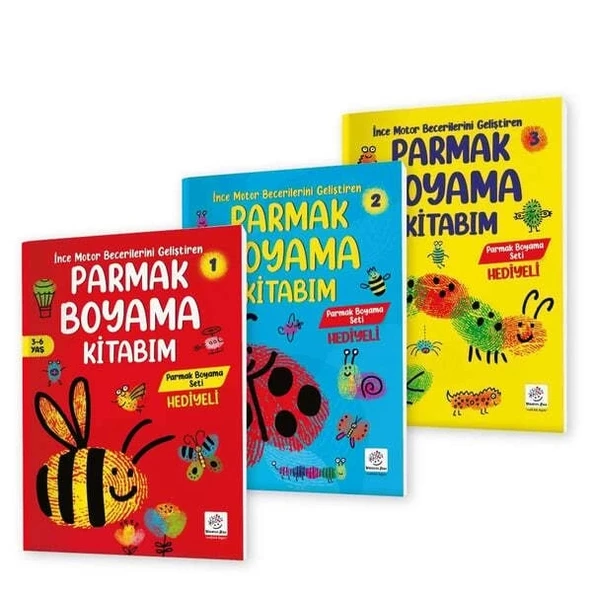 3-6 Yaş Parmak Boyama Kitabım Seti