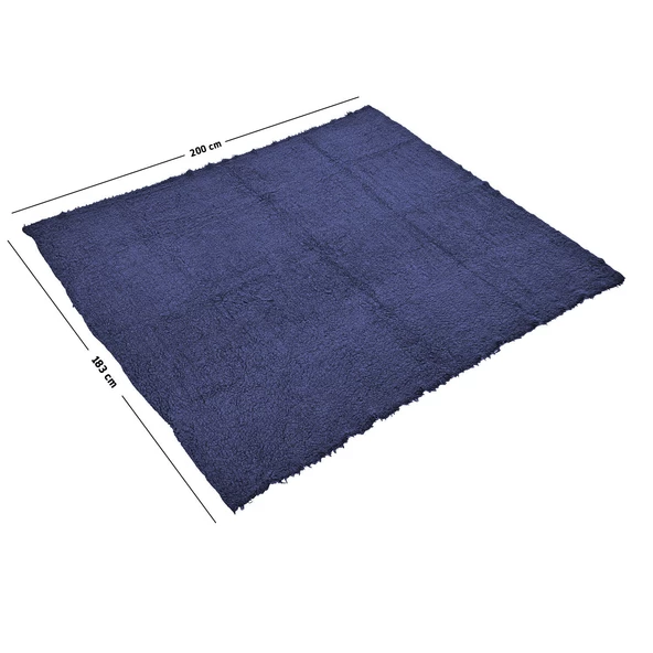 Peluş Polar Kamp Battaniyesi - Lacivert - Acil Durum Battaniye - Argeus Camp - 6