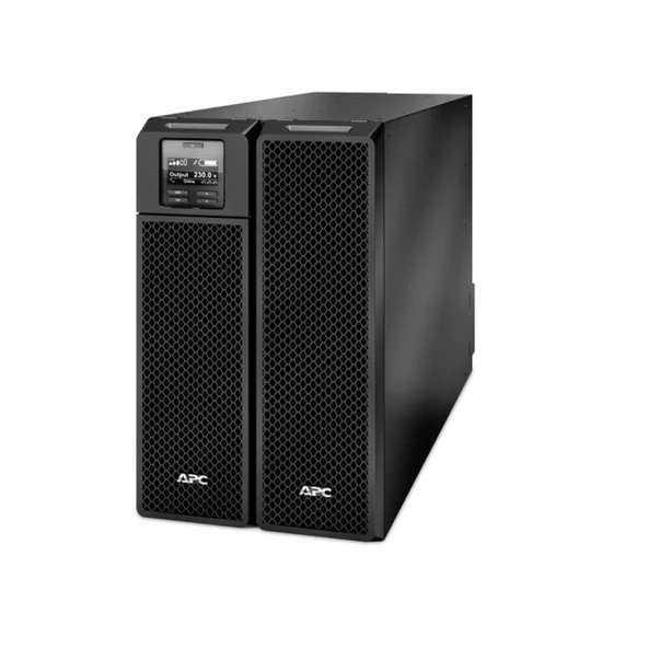 APC Smart-UPS On-Line, 8kVA/8kW, Tower, 230V 3:1 and 1:1, 6x C13+4x C19 IEC outlets, Network Card+SmartSlot, Extended runtime, W/O r