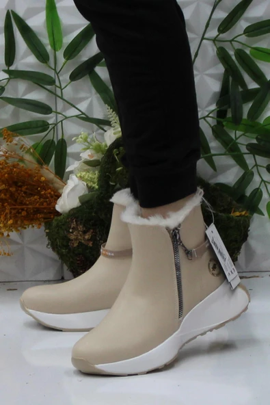 M.P 242-1882 Bej Rahat Orijinal Ürün Kadın Bot - Resim 3