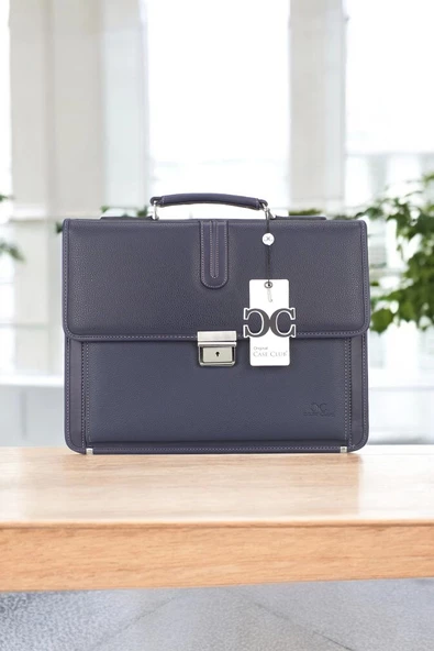 Lacivert Klasik Evrak Model Erkek 15.6 inç Laptop Çantası