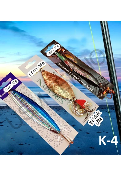 Turna Kaşığı 3 Adet Rapala Lures Yapay YemTurna Levrek Lüfer Alabalık Kaşığı - Resim 2