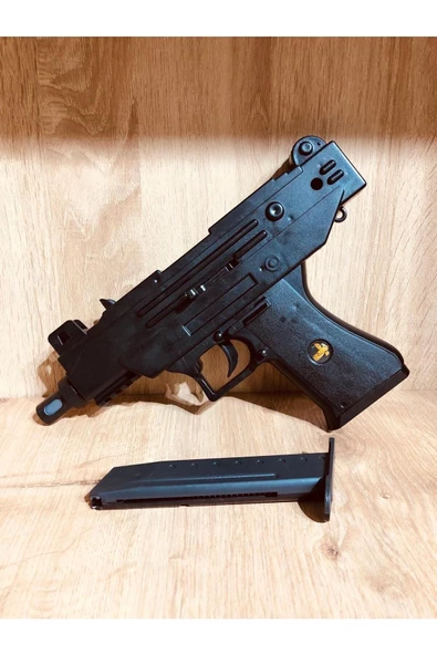 Boncuklu Uzi Bocuklu Tabanca + 21 Paket Mermi - 5