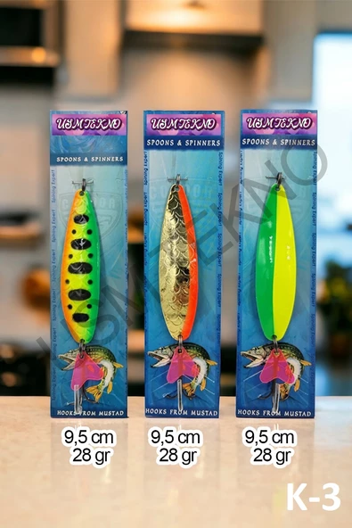 Kaşık 3 Adet Rapala Lures Yapay Yem Turna Kaşığı Turna Levrek Lüfer Alabalık Kaşığı - 2