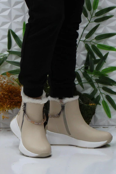 M.P 242-1882 Bej Rahat Orijinal Ürün Kadın Bot - Resim 2