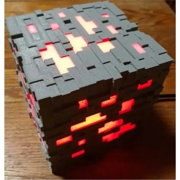 Minecraft Maden Rgb Led Lamba Şarjlı Bluetooth Bağlantı - 3