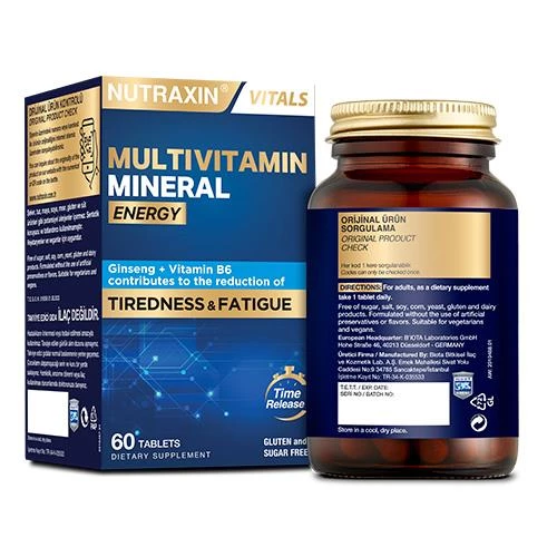 Nutraxin Multivitamin Mineral Energy 60 Tablet