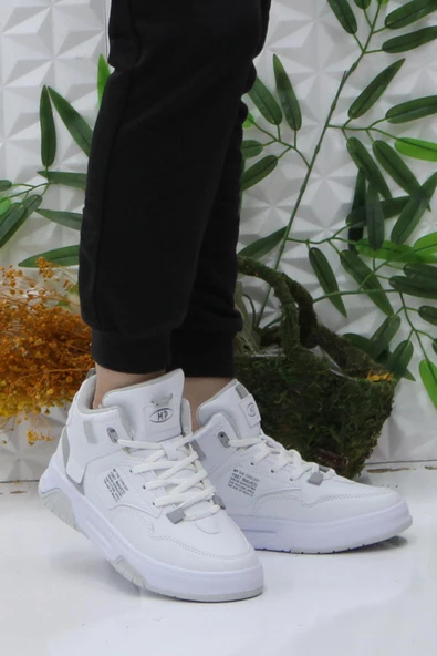 M.P 242-2063 Beyaz Rahat Orijinal Ürün Bilekli Kadın Spor Ayakkabı - Resim 2