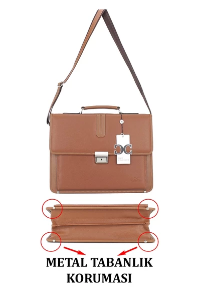 Taba Klasik Evrak Model Erkek 15.6 inç Laptop Çantası - 5