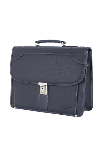 Lacivert Erkek Evrak Çantası Omuz Askılı 15.6 inç - 4