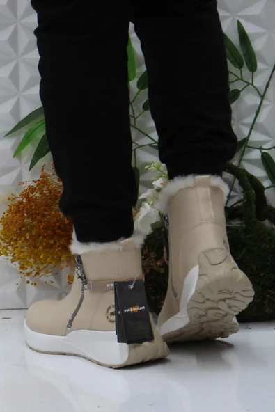 M.P 242-1882 Bej Rahat Orijinal Ürün Kadın Bot - Resim 4