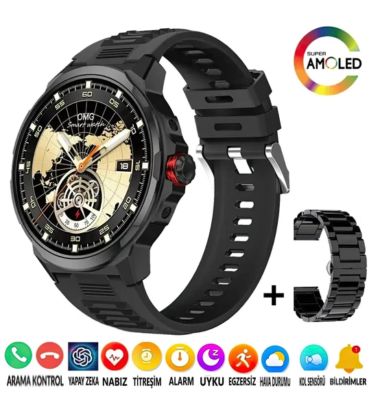 TT_Castu-SK50 1,93 İnc Amoled Ekran Akıllı Saat ürün görseli