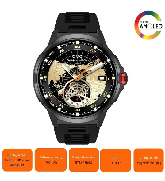 TT_Castu-SK50 1,93 İnc Amoled Ekran Akıllı Saat - Resim 2