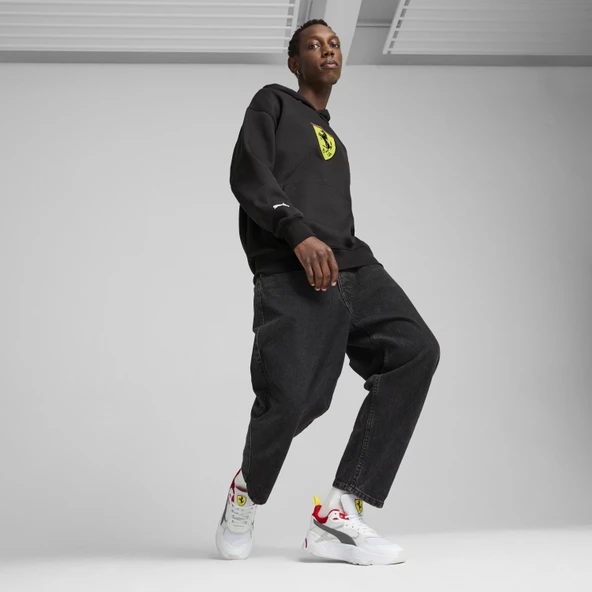 Puma 627054 Ferrari Race Big Shield Hdie Erkek Kapüşonlu Sweatshirt - 8