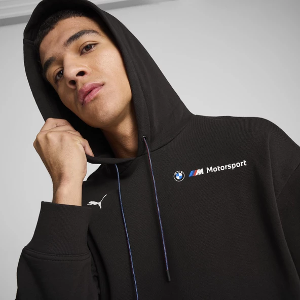 Puma 627498-01 BMW MMS ESS+ Hoodie Fleece Erkek Kapüşonlu Sweatshirt - 4
