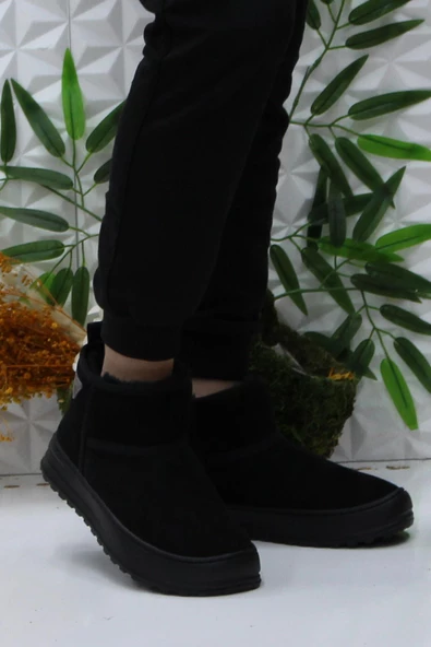 Kinetix Saro Siyah Rahat Orijinal Ürün İçi Suni Kürklü Kısa Kadın Bot - Resim 2