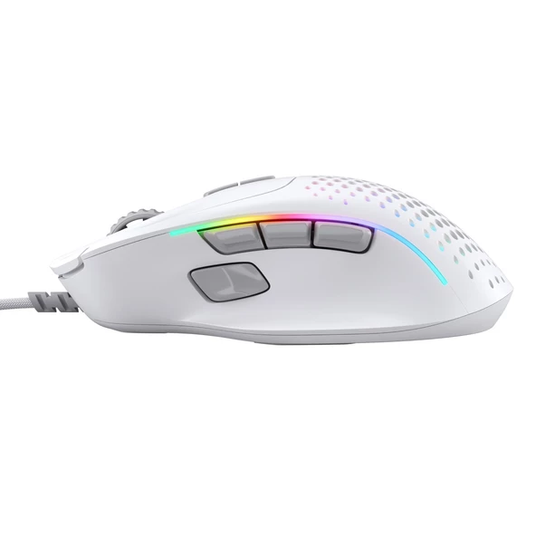 Glorious Model I 2 66 Gram 9 Düğmeli Kablolu Oyuncu Mouse Beyaz - 5