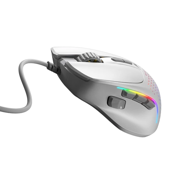 Glorious Model I 2 66 Gram 9 Düğmeli Kablolu Oyuncu Mouse Beyaz - 6