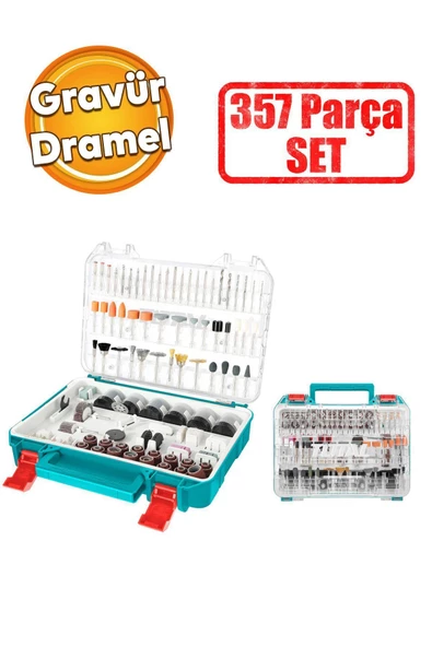 Gravür Mini Dremel 357 Parça Set Ahşap Cam Taş İşleme Zımpara Parlatma Mini Testere Hassas Kesi Çokl