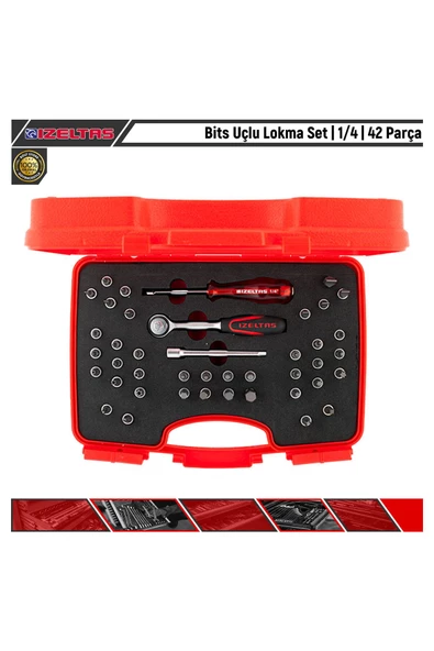 Bits Uçlu Lokma Set | 1/4 | 42 Parça