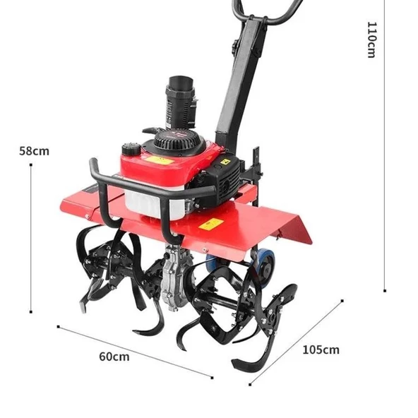 P4000 4 Hp 4 Zamanlı Benzinli Mini Çapa Makinesi - 2