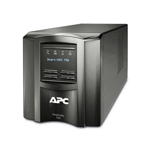 APC Smart-UPS, Line Interactive, 750VA, Tower, 230V, 6x IEC C13 outlets, SmartConnect Port+SmartSlot, AVR, LCD