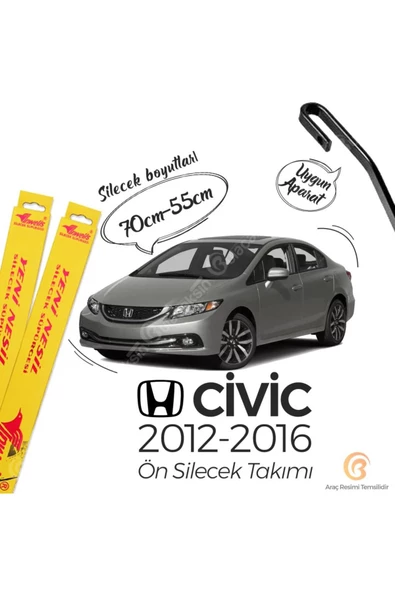 Inwells Honda Civic Fb7 Muz Silecek Takımı (2012-2016)