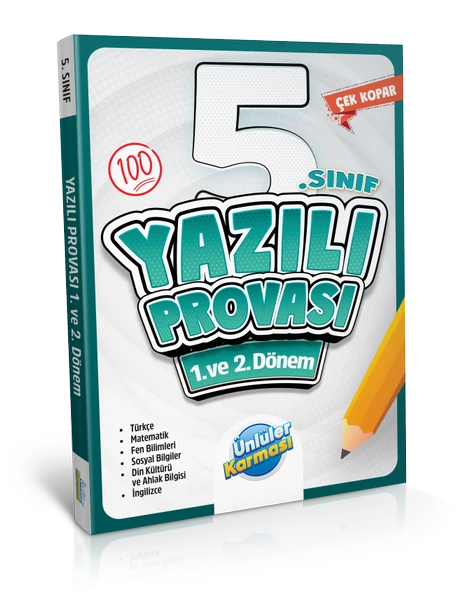 5.Sınıf Ünlüler Karması Yazılı Provası 1.ve 2.Dönem