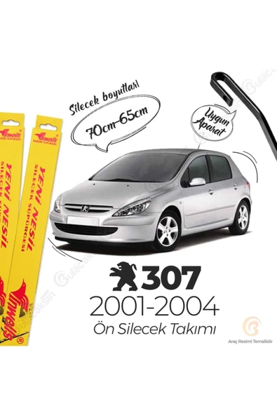 Inwells Peugeot 307 Muz Silecek Takımı (2001-2004)