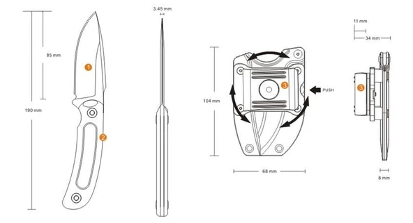 RUIKE F815-B ÇAKI - 3