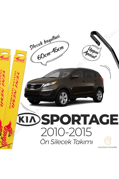 Inwells Kia Sportage Muz Silecek Takımı (2010-2015) 60x45