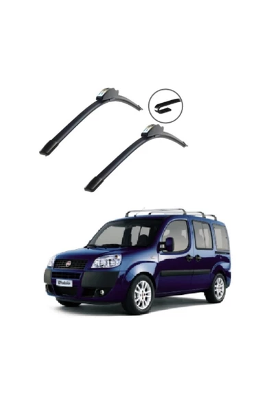 Inwells Silecek Takımı Doblo 2000-2010 Muz Çengelli Silecektir. 53x43 Cm