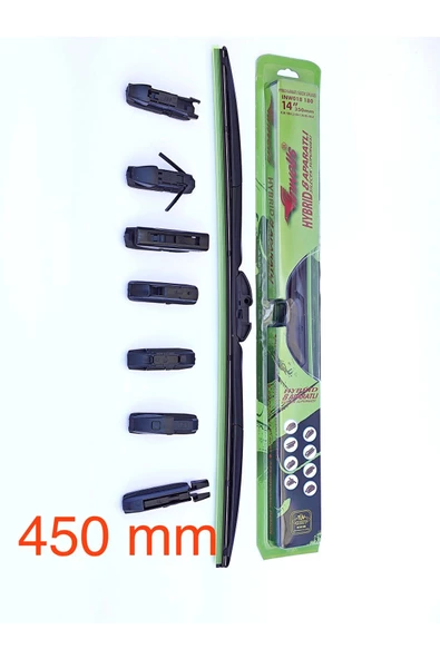 Inwells İnwells 8 Aparatlı Yeni Hybrid Silecek  450 mm Her araca uyum sağlar. ürün görseli