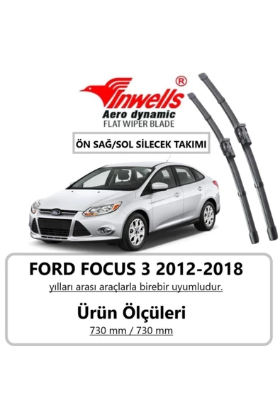 Inwells Ford Focus 3 Inwells Ön Muz Silecek Takımı (2011 - 2018) ürün görseli