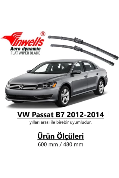Inwells Vw Passat Inwells Muz Silecek Takımı (2012-2015 B7) ürün görseli