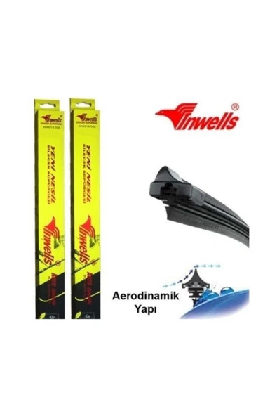 Inwells Fiat 500c Inwells Muz Silecek Takımı (2009-2016) 600mm / 550mm Aparatlı