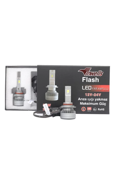 Inwells Yeni Flash Csp Led Xenon (ZENON) 9012 Hır2 20,000 Lümen Arıza Işığı Yakmaz