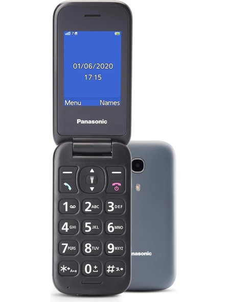 Panasonic KX-TU400 Exb 2.4 Inç Tuşlu Cep Telefonu (2 Yıl Türkiye Distribütör Garantili) Gri