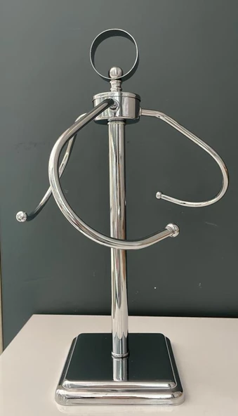 HERA KRİSTAL HALKALI HAVLULUK GÜMÜŞ 44 CM