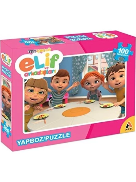 Adel Elif ve Arkadaşları 100 Parça Puzzle