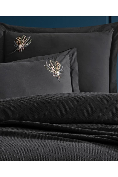 Zebra Casa Sandal Pike Seti Siyah Çift Kişilik - Resim 2